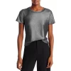 Hot Sale 🔔 PAIGE Lor Metallic Tee Black/silver ❤️
