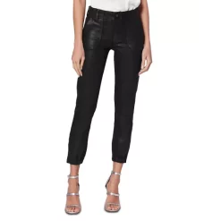 Promo 🎁 PAIGE Mayslie Cropped 🧥 Coated Jogger Pants Black Fog Luxe 🧥 Coating ❤️ -Skinny Jeans Store unnamed file 126