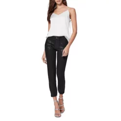 Promo 🎁 PAIGE Mayslie Cropped 🧥 Coated Jogger Pants Black Fog Luxe 🧥 Coating ❤️ -Skinny Jeans Store unnamed file 129