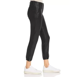 Promo 🎁 PAIGE Mayslie Cropped 🧥 Coated Jogger Pants Black Fog Luxe 🧥 Coating ❤️ -Skinny Jeans Store unnamed file 130