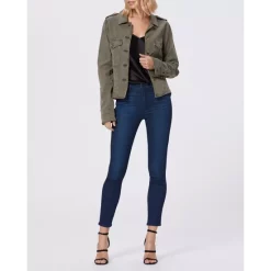Best reviews of 🛒 PAIGE Pacey Collared Jacket Vintage Ivy Green ✨ -Skinny Jeans Store unnamed file 154