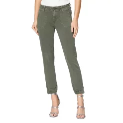Best Sale 🎁 PAIGE Mayslie Cropped Jogger Pants Vintage Ivy Green 🤩