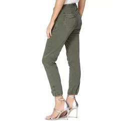 Best Sale 🎁 PAIGE Mayslie Cropped Jogger Pants Vintage Ivy Green 🤩 -Skinny Jeans Store unnamed file 184