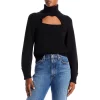 Promo ✔️ PAIGE Cherise Cutout Turtleneck Sweater Black 👍