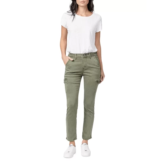 Best deal 💯 PAIGE Jolie Skinny Cargo Pants Vintage Ivy Green 😉 4 Best deal 💯 PAIGE Jolie Skinny Cargo Pants Vintage Ivy Green 😉 - Image 4