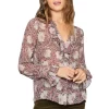Cheapest 🎁 PAIGE Arianne Floral Print Silk Blouse Pnk/mvmlt 😉