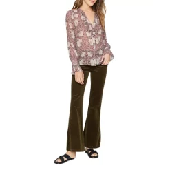 Cheapest 🎁 PAIGE Arianne Floral Print Silk Blouse Pnk/mvmlt 😉 -Skinny Jeans Store unnamed file 254