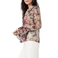 Best Sale β¨ PAIGE Palma Printed Silk Blouse Brolv/rasp π€©