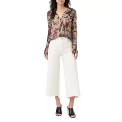 Best Sale ✨ PAIGE Palma Printed Silk Blouse Brolv/rasp 🤩 -Skinny Jeans Store unnamed file 288