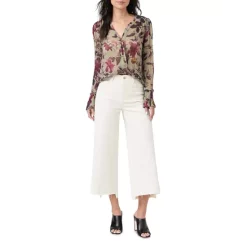 Best Sale ✨ PAIGE Palma Printed Silk Blouse Brolv/rasp 🤩 -Skinny Jeans Store unnamed file 289