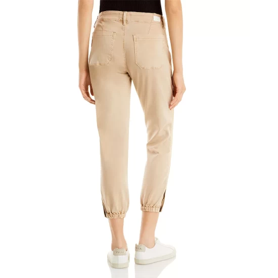 Top 10 😀 PAIGE Mayslie Cropped Jogger Pants Grossgrain Vintage Oak 😉 2 Top 10 😀 PAIGE Mayslie Cropped Jogger Pants Grossgrain Vintage Oak 😉 - Image 2