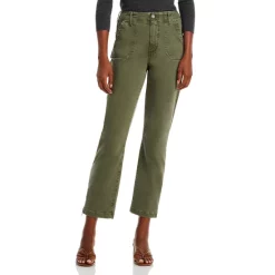 Brand new π PAIGE Crush High Rise Straight Leg π Jeans In Vintage Ivy Green π§¨