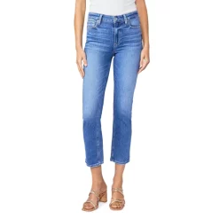 Top 10 β¨ PAIGE Cindy High Rise Cropped Straight Leg π Jeans In Rock Show Distressed π