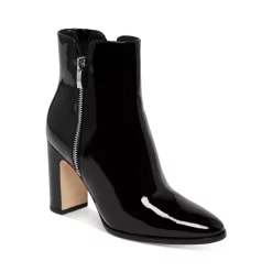 Budget 😀 PAIGE 👩 Women's Cleo Patent Pointed Toe High Heel Booties Black Patent 🥰