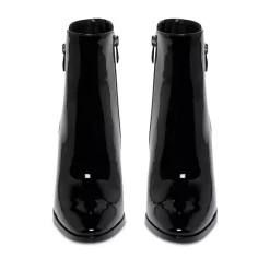 Budget 😀 PAIGE 👩 Women's Cleo Patent Pointed Toe High Heel Booties Black Patent 🥰 -Skinny Jeans Store unnamed file 378