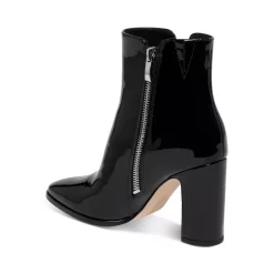 Budget 😀 PAIGE 👩 Women's Cleo Patent Pointed Toe High Heel Booties Black Patent 🥰 -Skinny Jeans Store unnamed file 379