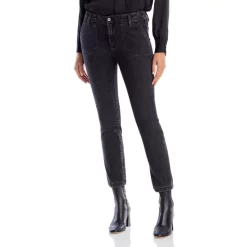 New 🥰 PAIGE Mayslie High Rise Ankle Straight 👖 Jeans In Faded Stone Fadedstone 🎁