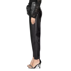 Hot Sale 🤩 PAIGE Kina Faux Leather Straight Pants Black ✨ -Skinny Jeans Store unnamed file 417