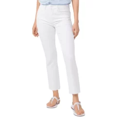 New ⭐ PAIGE Cindy High Rise Cropped Straight 👖 Jeans In Crisp White 🛒