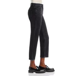 Best Pirce 🌟 PAIGE Noella Embellished High Rise Cropped Straight Leg 👖 Jeans In Blkqrtzemb 🥰 -Skinny Jeans Store unnamed file 485