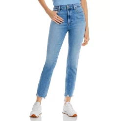 Flash Sale π PAIGE Flaunt Accent High Rise Straight π Jeans In Mel Destroyed π