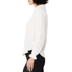 New 😉 PAIGE Silvina Pleat Blouse Ant White 😍 -Skinny Jeans Store unnamed file 556