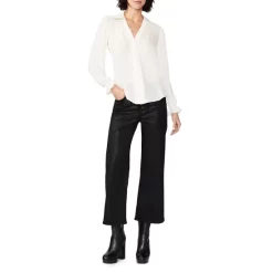 New 😉 PAIGE Silvina Pleat Blouse Ant White 😍 -Skinny Jeans Store unnamed file 557