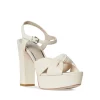 Best Sale 🥰 PAIGE 👩 Women's Colbie Ankle Strap Platform 🩴 Sandals Bone 😍