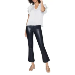 Outlet ❤️ PAIGE Claudine Faux Leather Ankle Flare 👖 Jeans In Black 🌟 -Skinny Jeans Store unnamed file 63