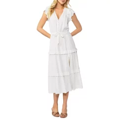 Best Pirce π PAIGE Rozlyn Midi π Dress White π