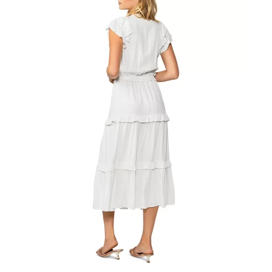 Best Pirce π PAIGE Rozlyn Midi π Dress White π 2 Best Pirce π PAIGE Rozlyn Midi π Dress White π - Image 2