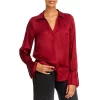 Coupon ✔️ PAIGE Abriana Flare Cuff 👕 Shirt Deep Garnet 👏