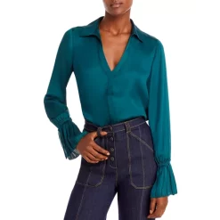 Coupon ✔️ PAIGE Abriana Flare Cuff 👕 Shirt Deep Garnet 👏 -Skinny Jeans Store unnamed file 71