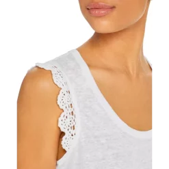 Cheapest 🎉 PAIGE Chrissy Linen Tank Top White 🎁 -Skinny Jeans Store unnamed file 711