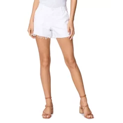 Outlet 🎉 PAIGE Mayslie Utility Cut-Off Jean Shorts In Crisp White 😉