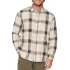 Outlet 👍 PAIGE Everett Plaid 👕 Shirt Winter Smoke 🛒