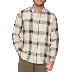 Outlet 👍 PAIGE Everett Plaid 👕 Shirt Winter Smoke 🛒