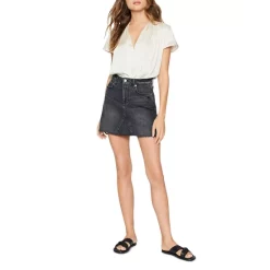 New 😍 PAIGE Jessie Denim Mini 👗 Skirt Vague Black 😉 -Skinny Jeans Store unnamed file 793