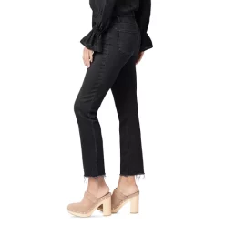 Best reviews of 🎁 PAIGE Cindy Raw Hem High Rise Cropped Straight Leg 👖 Jeans In Black Lotus 🔥 -Skinny Jeans Store unnamed file 80