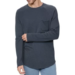 Budget β¨ PAIGE Abe Texture Long Sleeve βΎ Baseball Tee Ebony Ink π