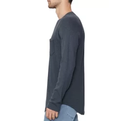 Budget ✨ PAIGE Abe Texture Long Sleeve ⚾ Baseball Tee Ebony Ink 🎉 -Skinny Jeans Store unnamed file 865