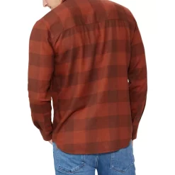 Outlet 👏 PAIGE Everett Buffalo Check Button Down 👚 Shirt Cherry Clay ✔️ -Skinny Jeans Store unnamed file 905