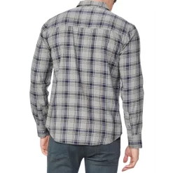 Wholesale 👏 PAIGE Everett Plaid 👚 Shirt Charcoal Sky ❤️ -Skinny Jeans Store unnamed file 921