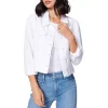 Best deal 👍 PAIGE Vivienne Relaxed Denim Jacket Crisp White 👍
