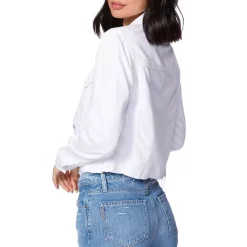 Best deal 👍 PAIGE Vivienne Relaxed Denim Jacket Crisp White 👍 -Skinny Jeans Store unnamed file 939