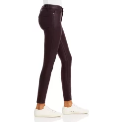 Best Pirce 🎉 PAIGE Hoxton 🧥 Coated Skinny Ankle 👖 Jeans Black Cherry Luxe 🧥 Coated 😉 -Skinny Jeans Store unnamed file 94