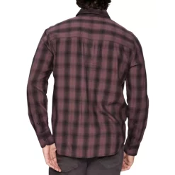 Deals 🌟 PAIGE Everett Check 👕 Shirt Night Mauve 👍 -Skinny Jeans Store unnamed file 964